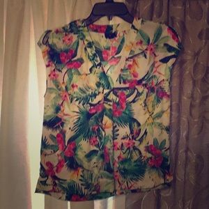 Worthington XS flower shirt